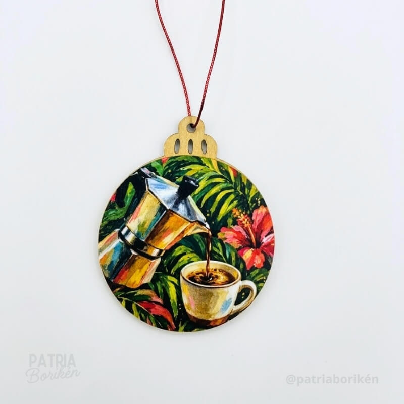 Adornos Navideños Boricuas 12 Pack | Estampas Tradicionales de Puerto Rico