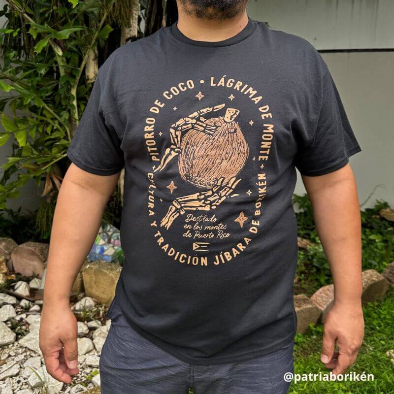 Camiseta Negra "Pitorro de Coco" | Lágrimas de Monte