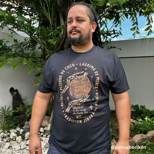Camiseta Negra "Pitorro de Coco" | Lágrimas de Monte