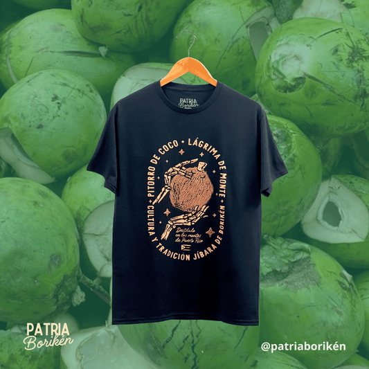 Black T-shirt "Pitorro de Coco" | Tears of Mount