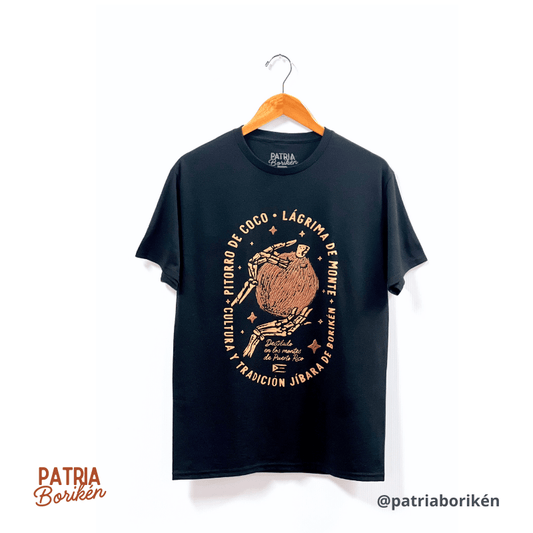 Black T-shirt "Pitorro de Coco" | Tears of Mount