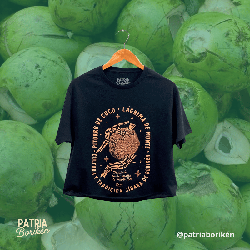 Croptop "Pitorro de Coco" | Lágrimas de Monte | Cultura y Tradición Jíbara de Borikén