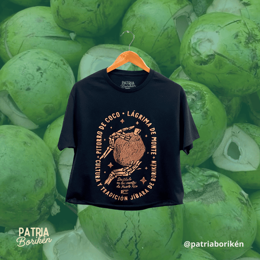 Black T-shirt "Pitorro de Coco" | Tears of Mount