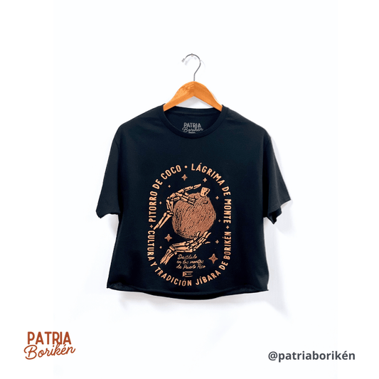 Black T-shirt "Pitorro de Coco" | Tears of Mount
