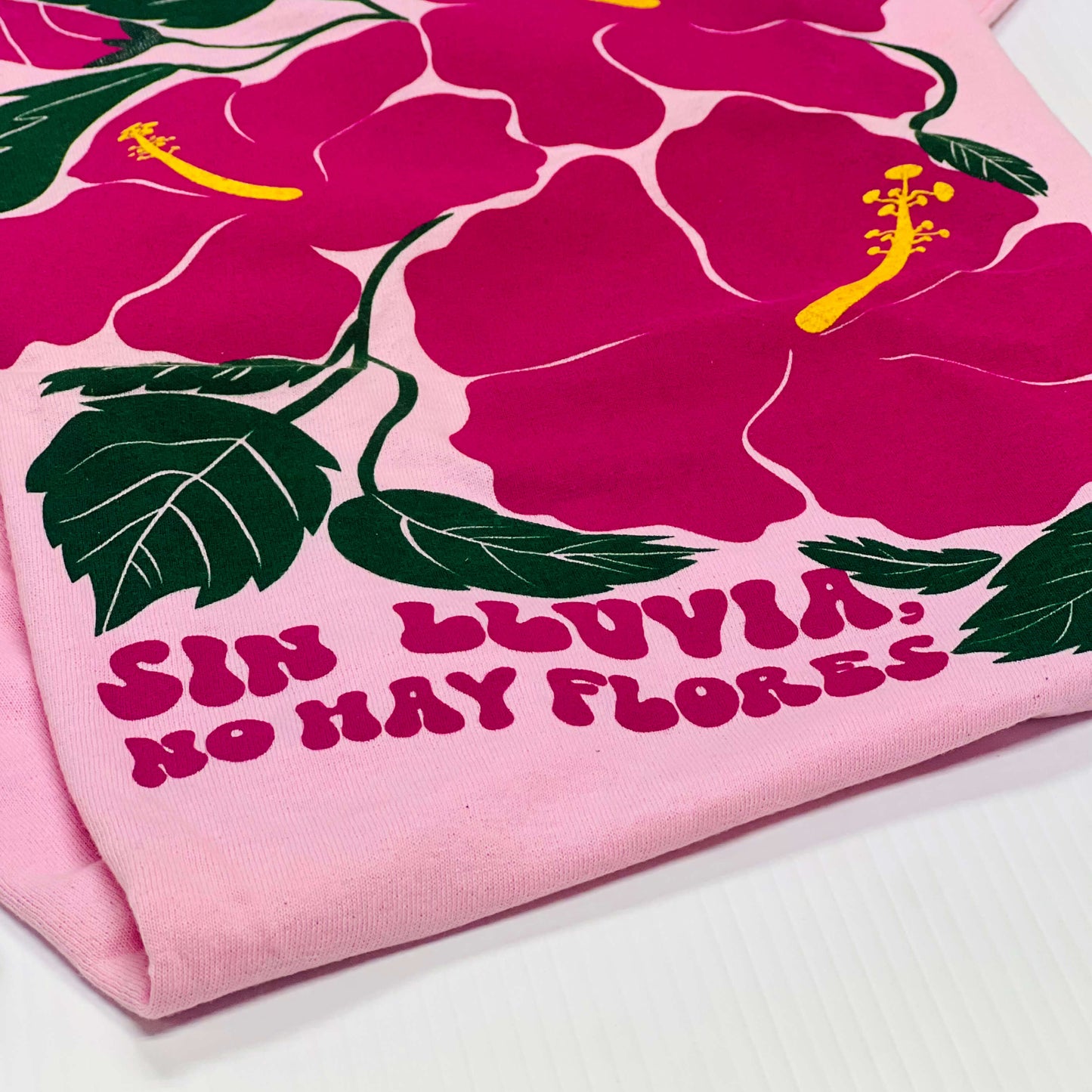 Boricua Poppy Crop Top "No Rain, No Flowers"