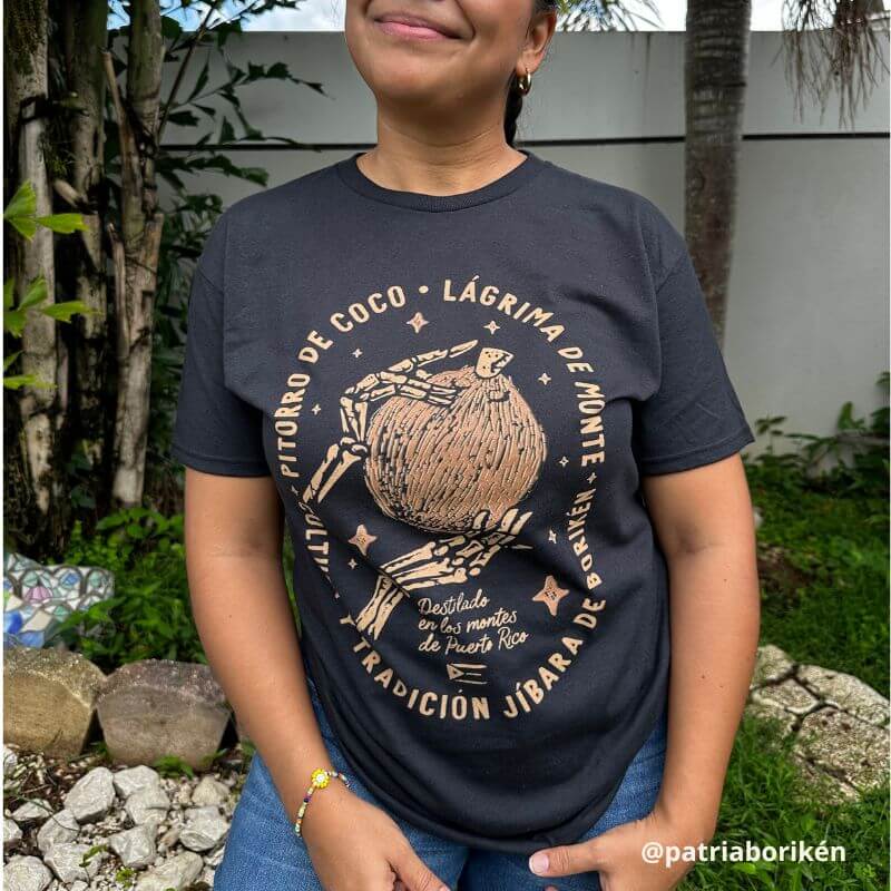 Camiseta Negra "Pitorro de Coco" | Lágrimas de Monte