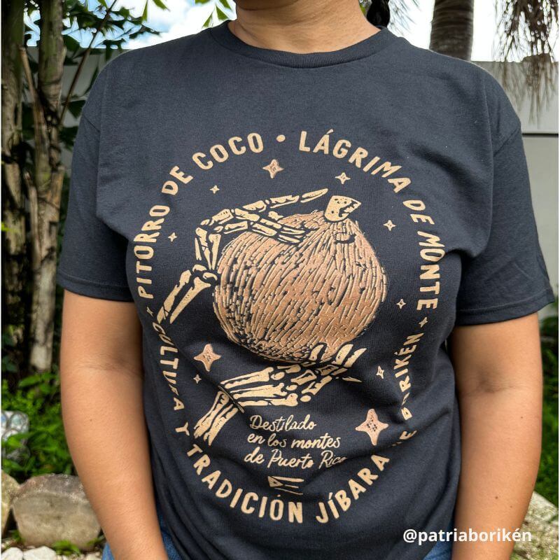 Camiseta Negra "Pitorro de Coco" | Lágrimas de Monte