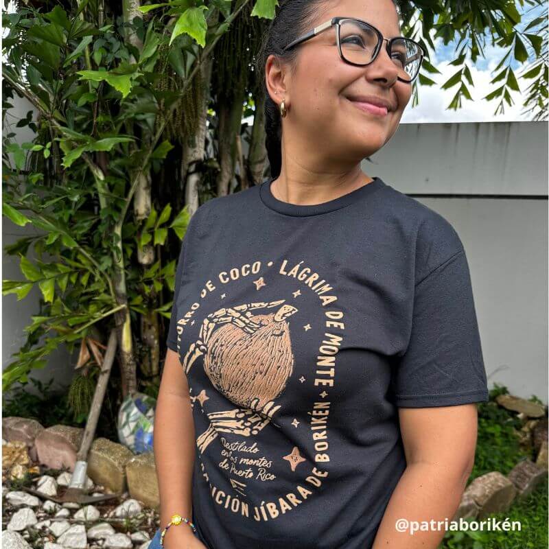 Camiseta Negra "Pitorro de Coco" | Lágrimas de Monte