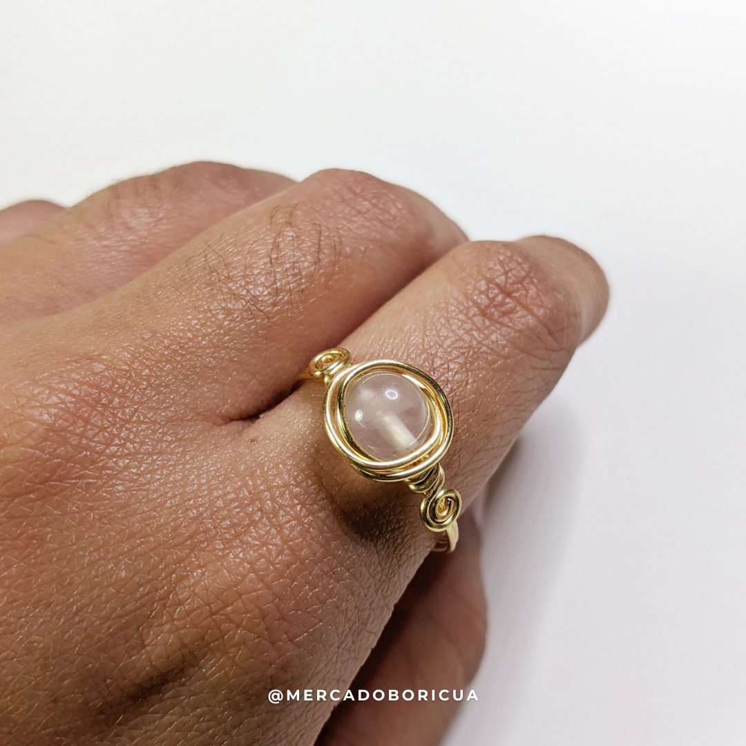 Wire Gemstone Ring