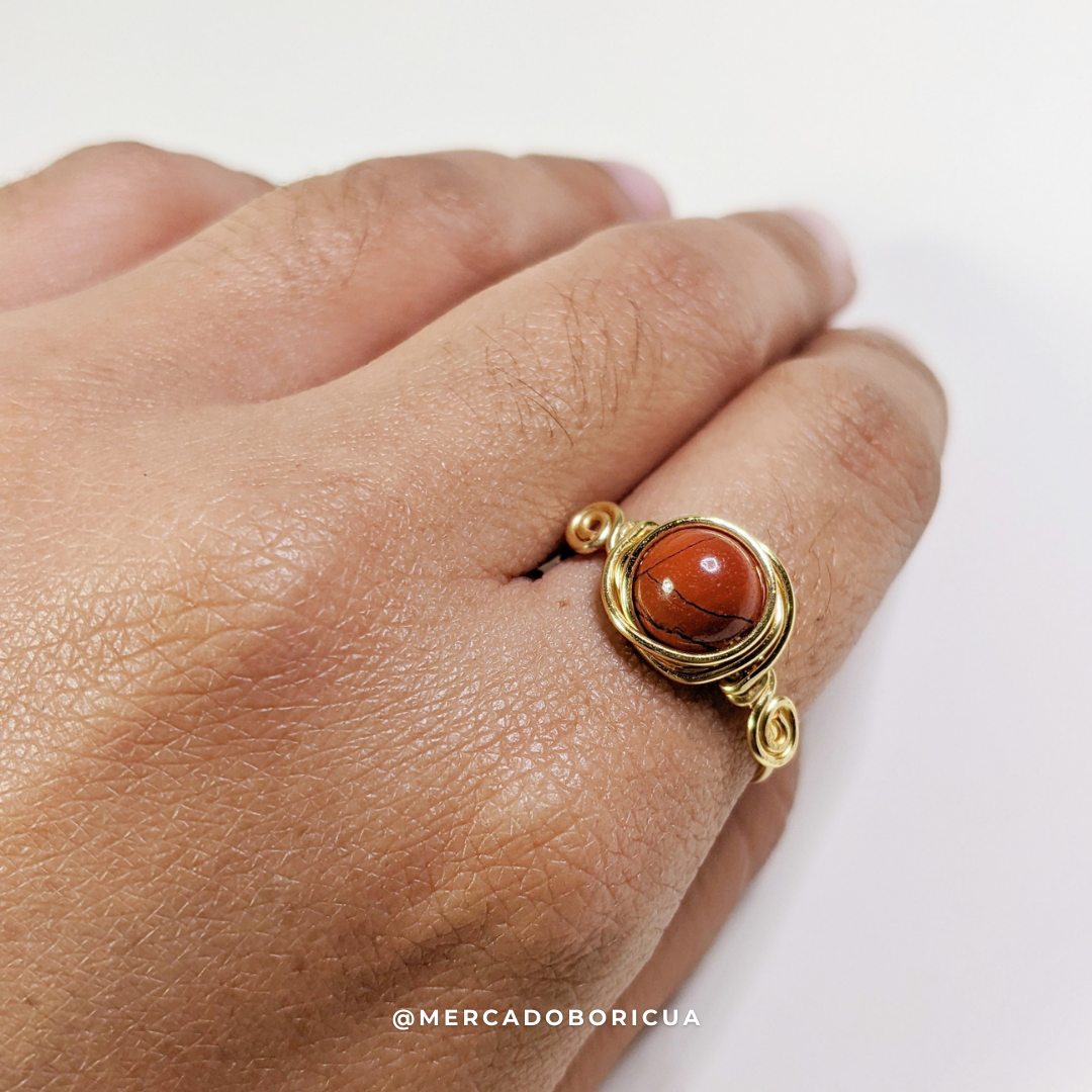 Wire Gemstone Ring