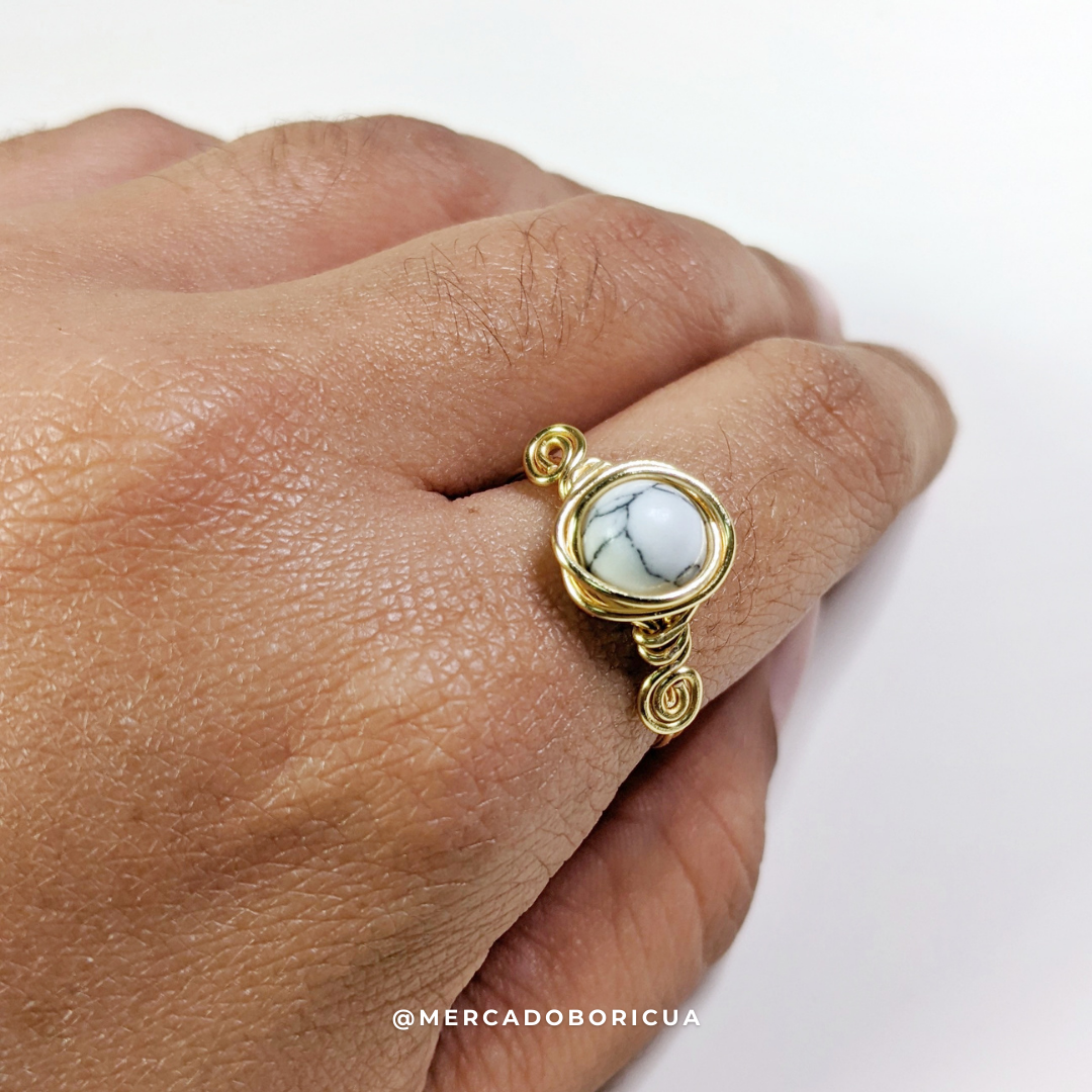 Wire Gemstone Ring