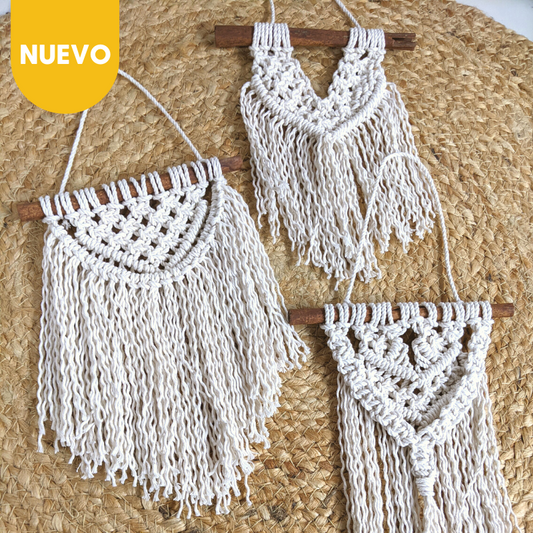 Macramé | Colgante de Pared Bohemio | Tapiz Tejido a mano