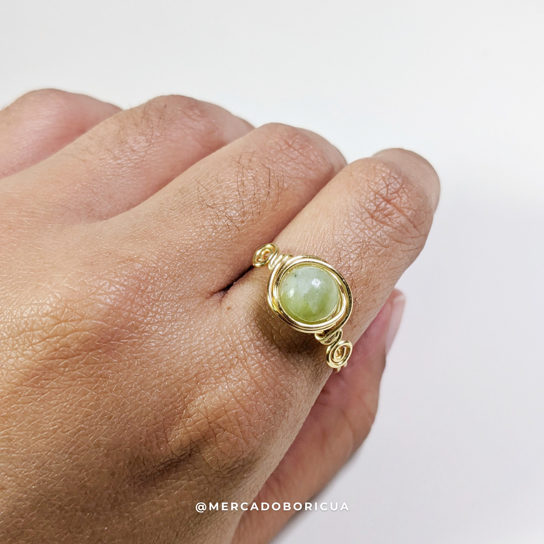 Wire Gemstone Ring