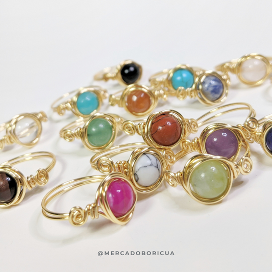 Wire Gemstone Ring
