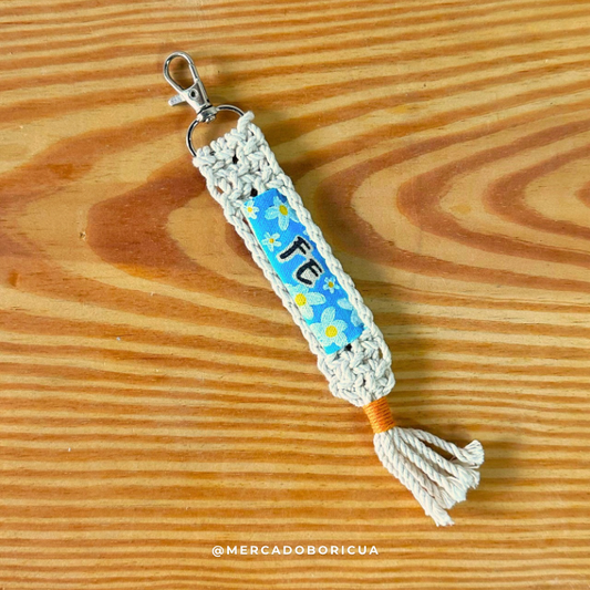 Macramé Keychain | Faith