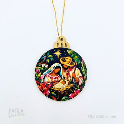 Adornos Navideños Boricuas 12 Pack | Estampas Tradicionales de Puerto Rico
