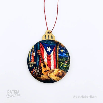 Adornos Navideños Boricuas 12 Pack | Estampas Tradicionales de Puerto Rico