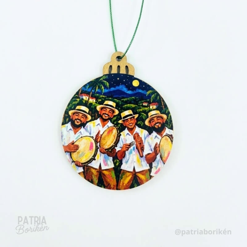 Adornos Navideños Boricuas 12 Pack | Estampas Tradicionales de Puerto Rico