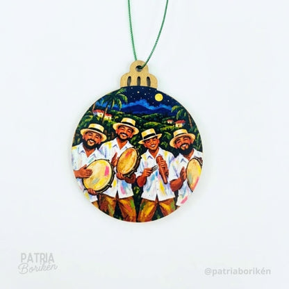 Adornos Navideños Boricuas 12 Pack | Estampas Tradicionales de Puerto Rico