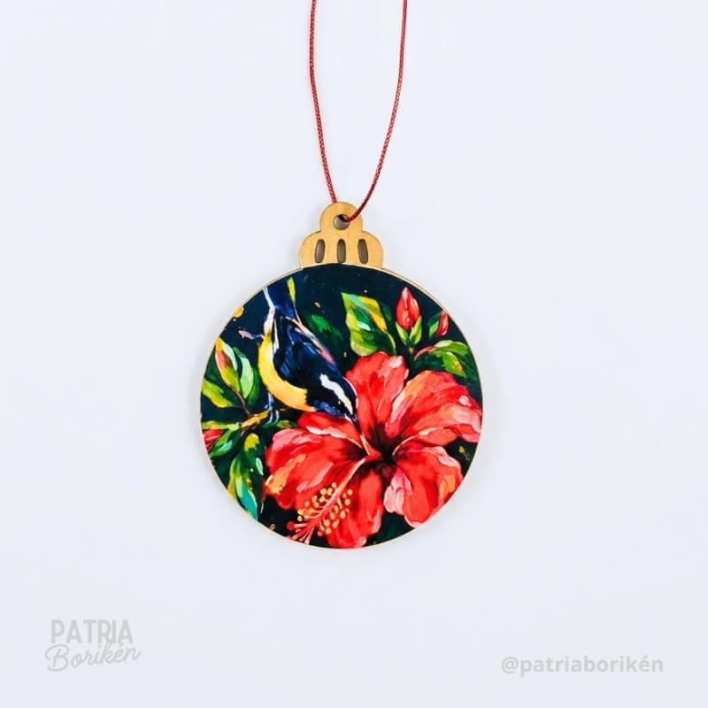 Adornos Navideños Boricuas 12 Pack | Estampas Tradicionales de Puerto Rico
