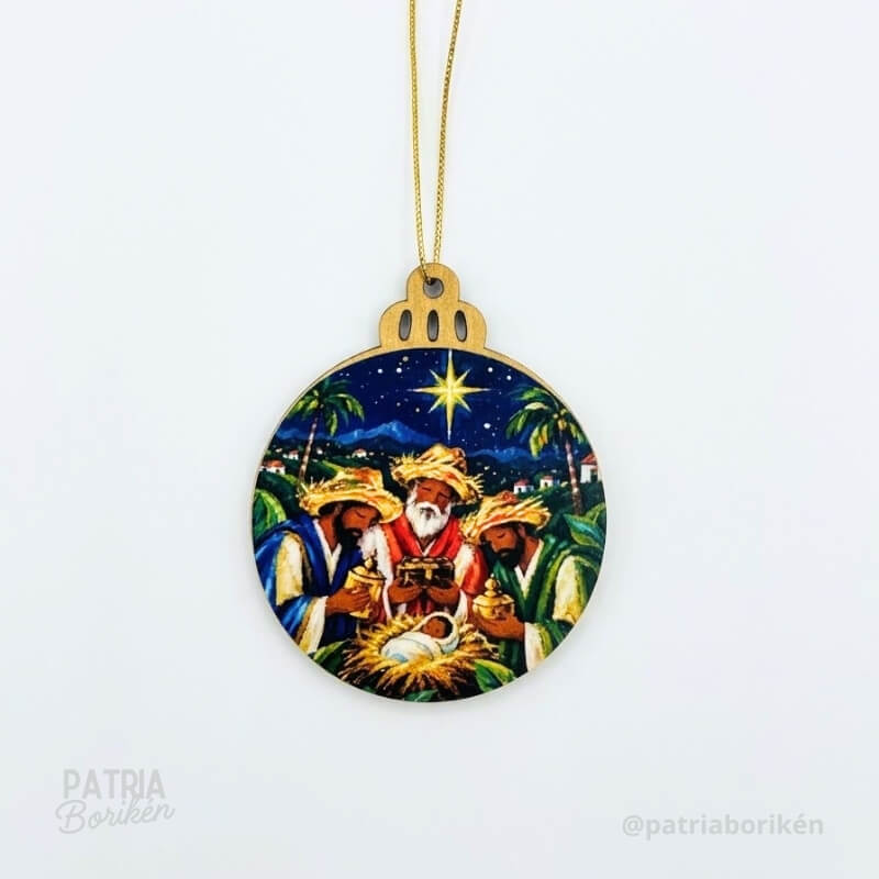 Adornos Navideños Boricuas 12 Pack | Estampas Tradicionales de Puerto Rico