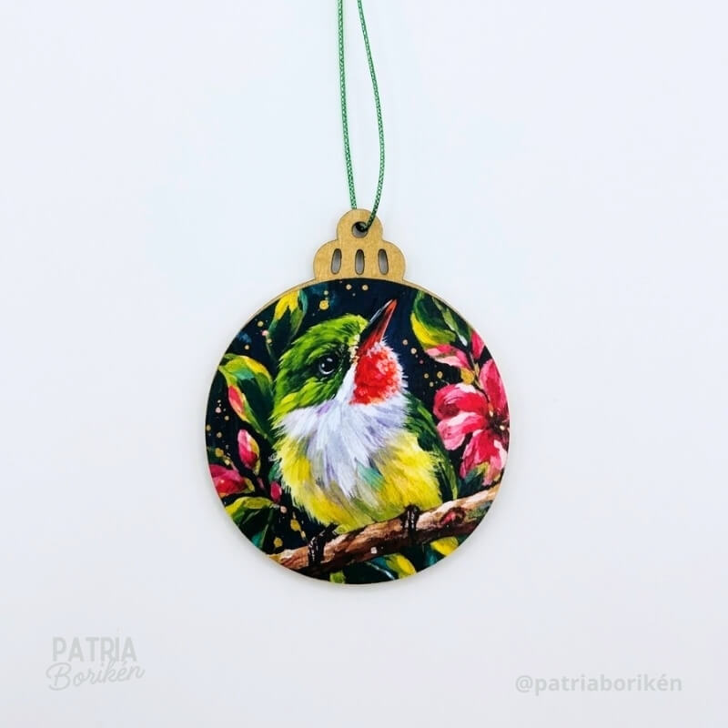 Adornos Navideños Boricuas 12 Pack | Estampas Tradicionales de Puerto Rico