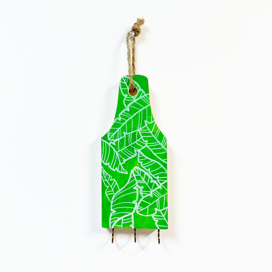 Wooden Key Holder | Banana Leaves