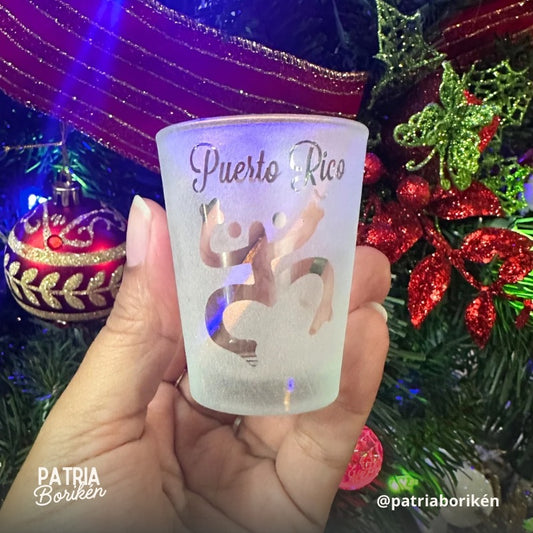 Vaso de Shot Coquí Taíno | Símbolo Ancestral de Puerto Rico | Souvenir