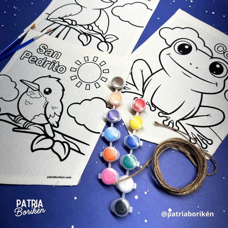 Kit DIY- Banderines - Fauna endémica de Puerto Rico