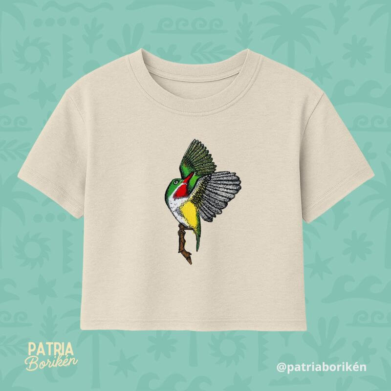 Crop Top San Pedrito en Vuelo | Ave Endémica de Puerto Rico