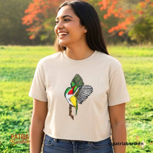 Crop Top San Pedrito en Vuelo | Ave Endémica de Puerto Rico