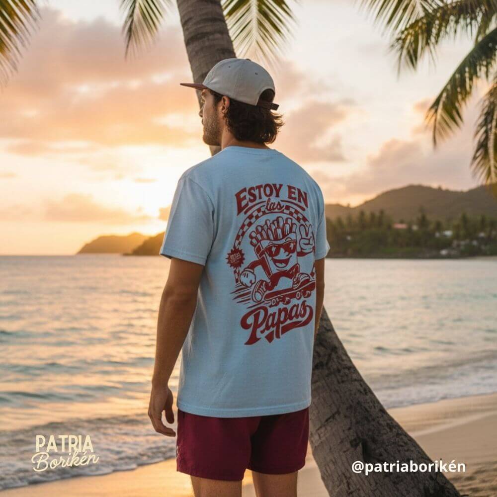 Camiseta "Estoy en las Papas" | Frases Típicas de Puerto Rico