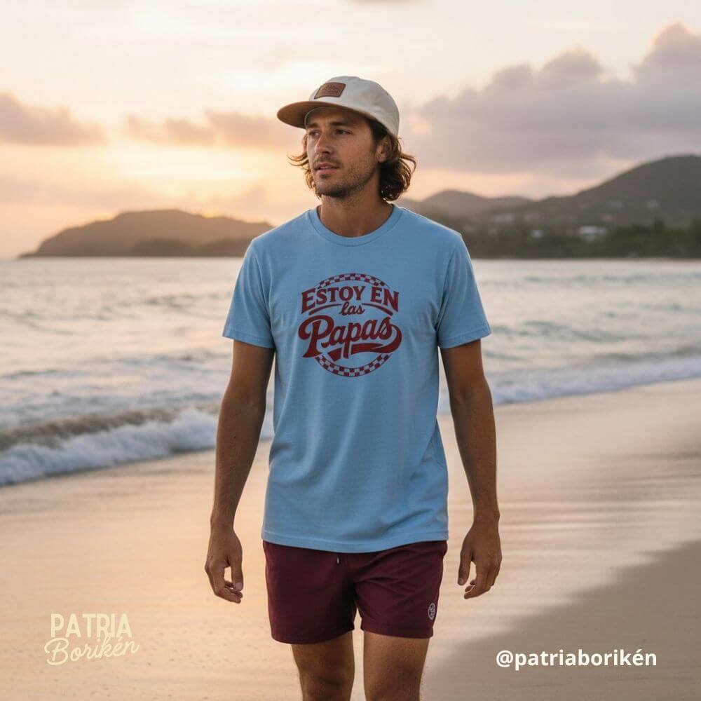 Camiseta "Estoy en las Papas" | Frases Típicas de Puerto Rico