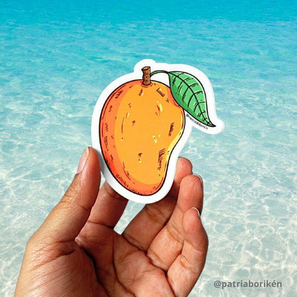 Sticker Mangó de Puerto Rico | Vinil Resistente al Agua y Sol