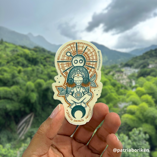 Sticker Atabey | Gran Madre Taina | Vinil Resistente