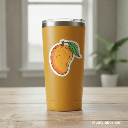 Sticker Mangó de Puerto Rico | Vinil Resistente al Agua y Sol