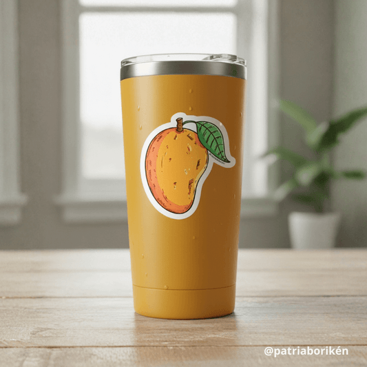 Sticker Mangó de Puerto Rico | Vinil Resistente al Agua y Sol