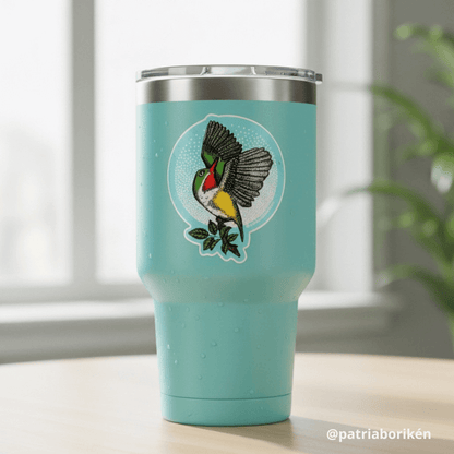 Sticker San Pedrito en Vuelo | Ave Endémica de Puerto Rico | Vinil Resistente