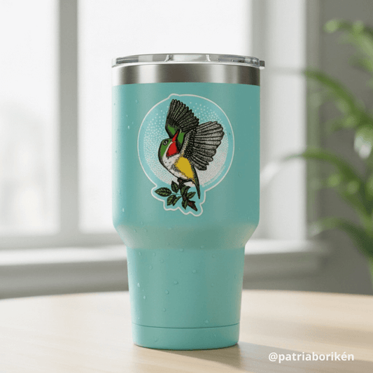 Sticker San Pedrito en Vuelo | Ave Endémica de Puerto Rico | Vinil Resistente