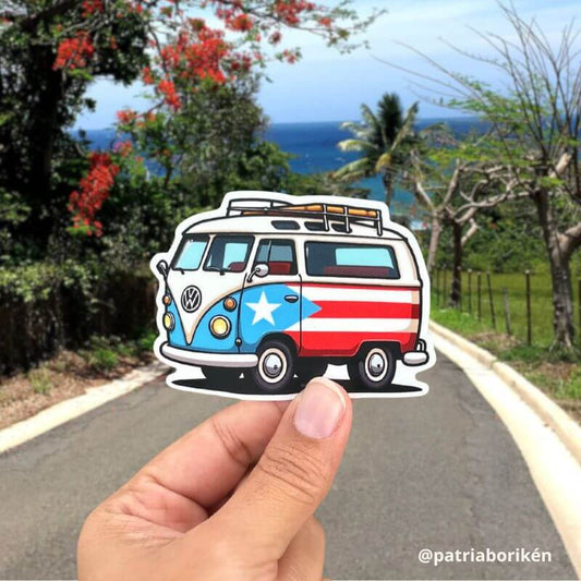Sticker Guagua Volky de Puerto Rico | Road Trip y Orgullo Boricua