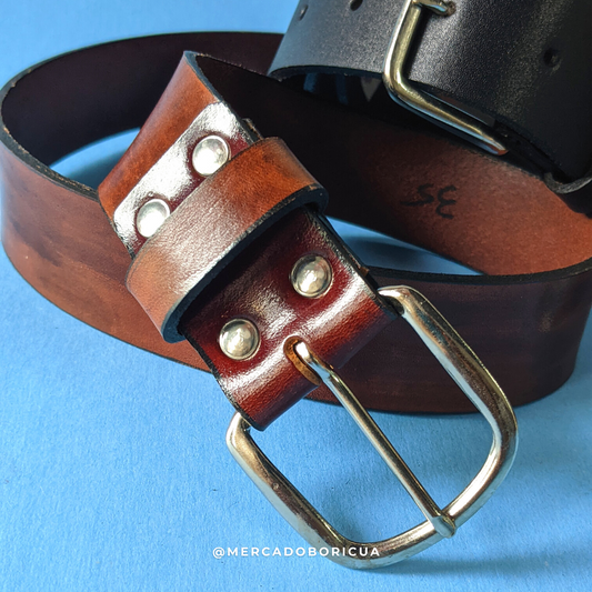 Tribal Print Leather Strap