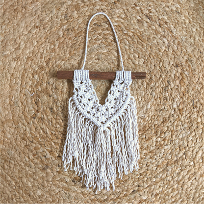 Macramé | Colgante de Pared Bohemio | Tapiz Tejido a mano