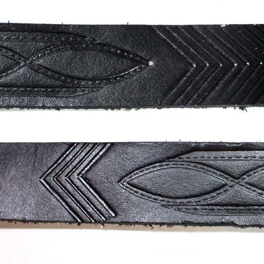 Tribal Print Leather Strap