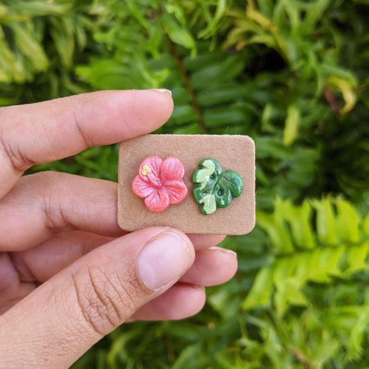 Uneven Screens - Pink Poppy + Monstera